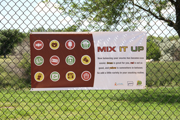 Mix It Up healthy concession signage
