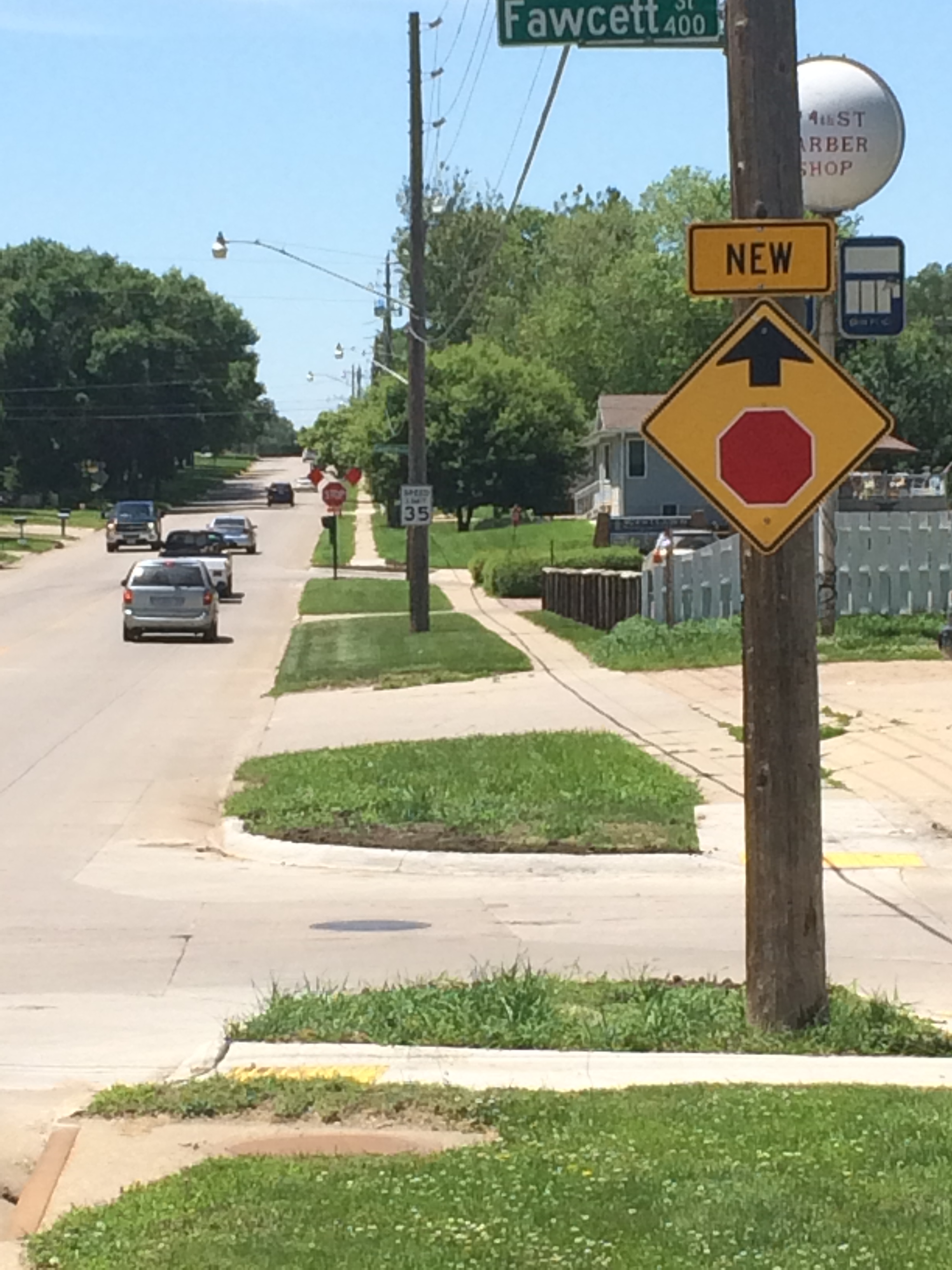 New Stop Sign in Sioux City, Iowa